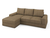 Угловой диван-кровать Kudde (левый) светло-коричневый