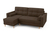 Угловой диван-кровать Flott (левый) коричневый