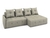 Угловой диван-кровать Soffa (правый) темное серебро