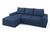 Угловой диван-кровать Kudde (левый) синий