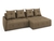 Угловой диван-кровать Soffa (правый) светло-коричневый