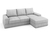 Угловой диван-кровать Kudde (правый) нежно-серый