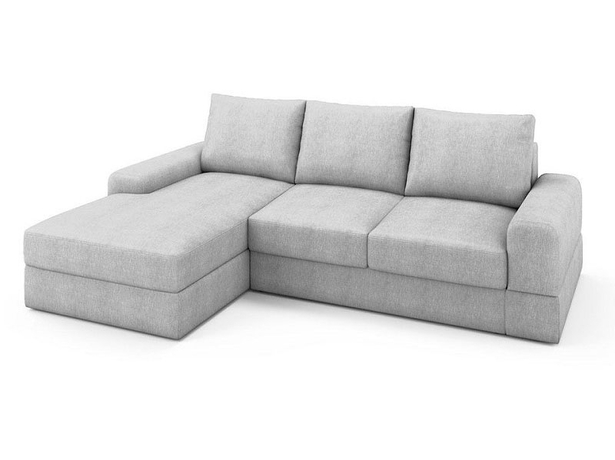 Угловой диван-кровать Kudde (левый) нежно-серый
