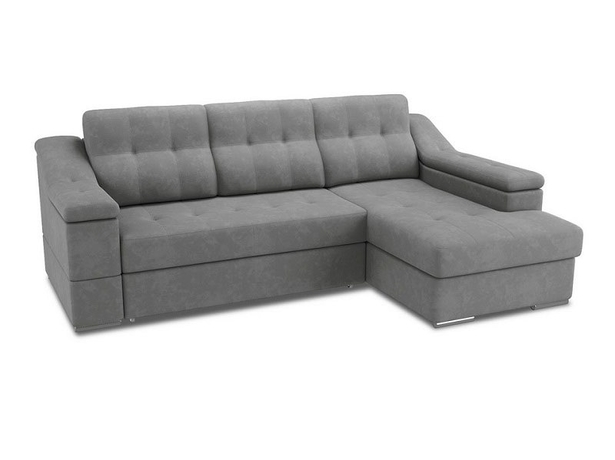 Угловой диван-кровать Tradition (правый) светло-серый