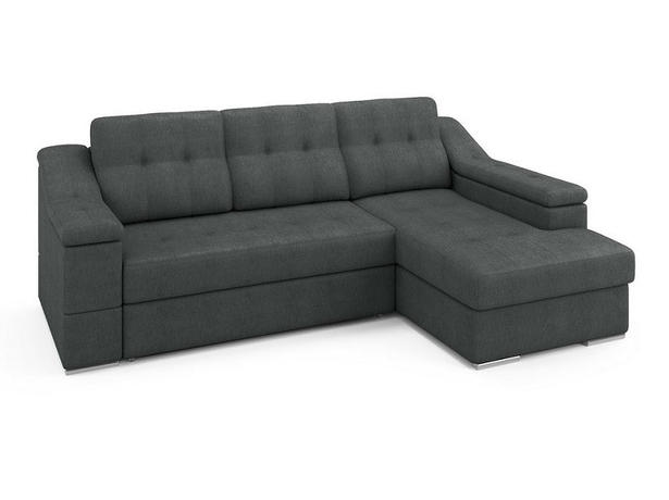Угловой диван-кровать Tradition (правый) темно-серый
