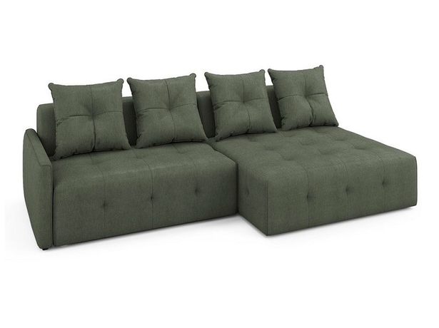 Угловой диван-кровать Soffa (правый) темно-стальной