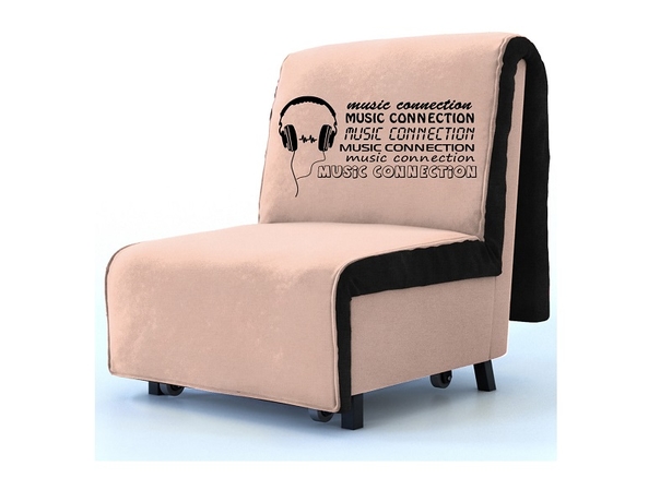 Кресло-кровать Новелти  Music розовое