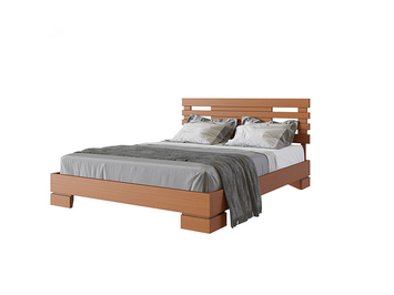 Деревянная кровать двуспальная недорого