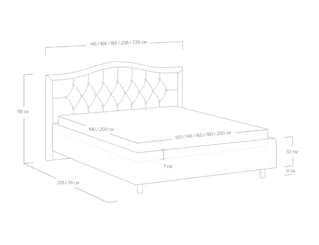 Кровать Ancona