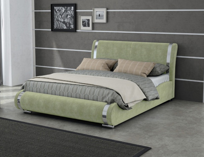 Купить кровать Corso 8 в ткани Лофти Олива
