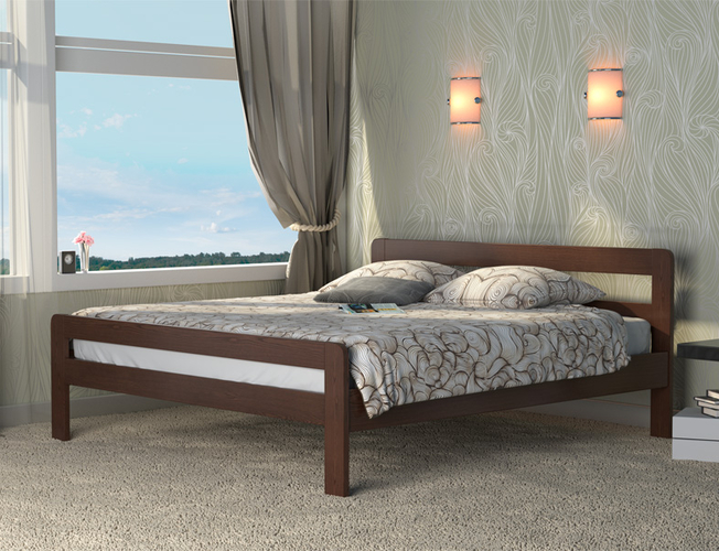 Двуспальная кровать Кредо из массива