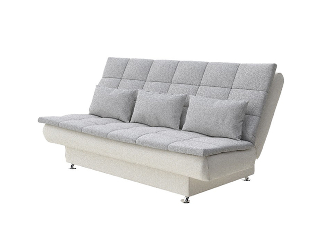 Диван-кровать Easy Light Hard next,Лама Лен/Лама Светло-серый  